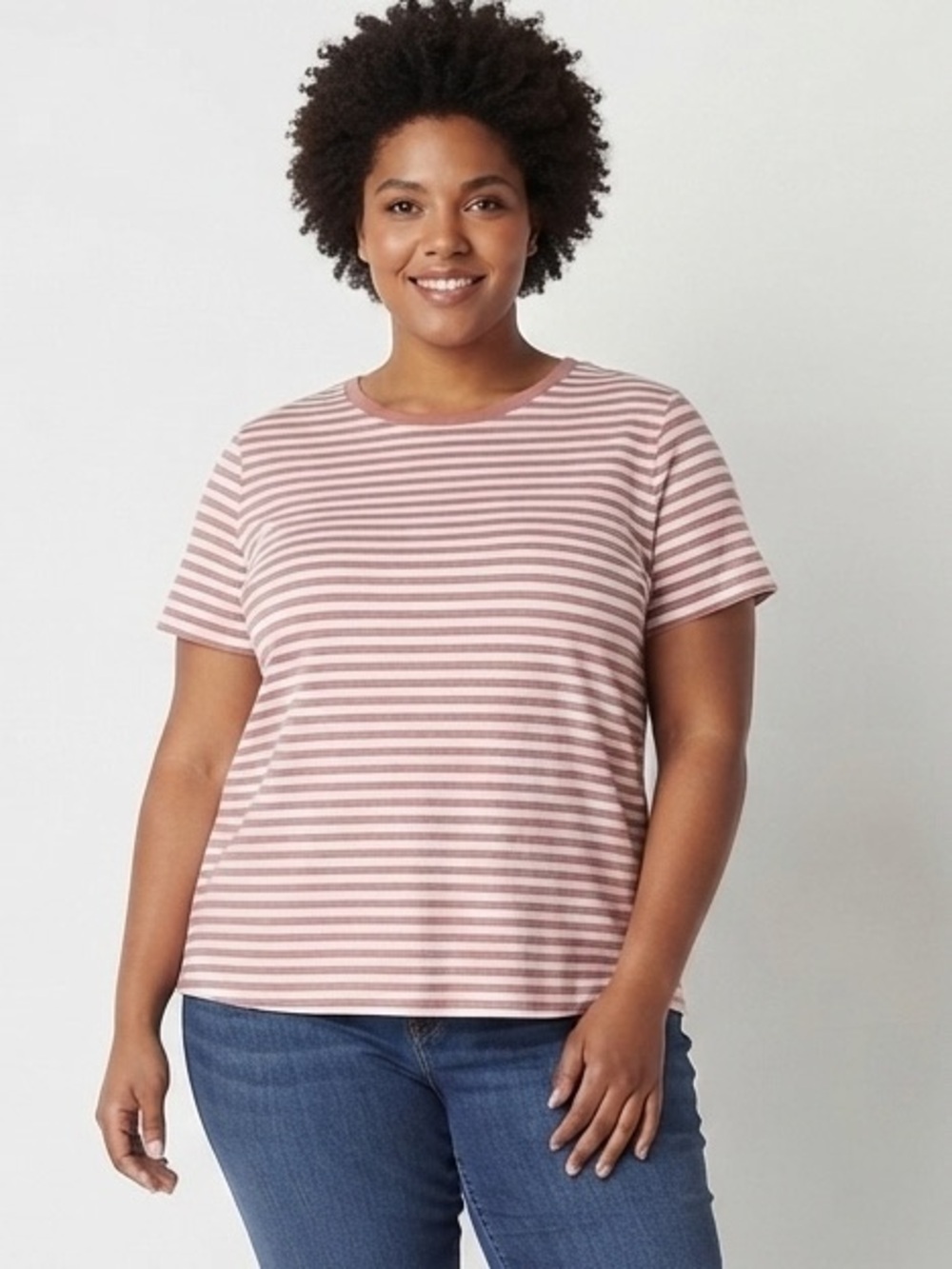 a.n.a Womens Plus Crew Neck Short Sleeve T-Shirt Size 2X  NWT
